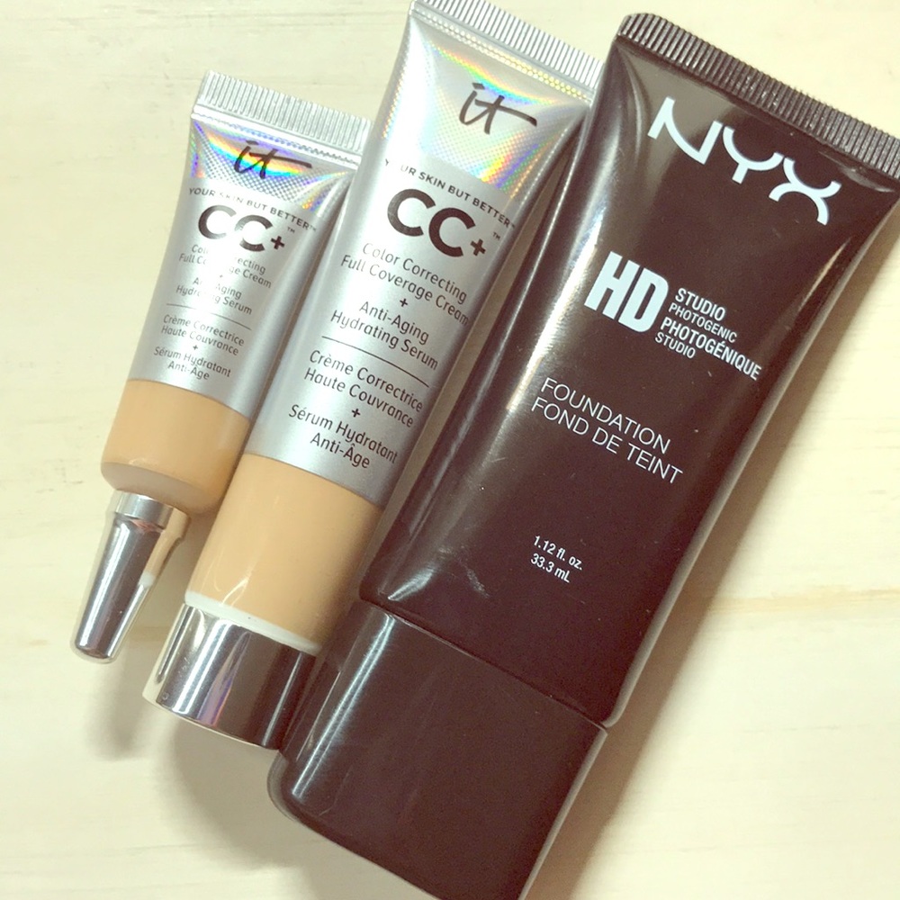 Foundations (It Cosmetics) NYX no longer included
